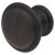 Rim Round Cabinet Knob - 30mm Diameter - Brushed Oil Rubbed Bronze