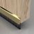 Concealed Fixed Bottom Door Brush - 838mm Length - Brush Size 25mm - Gold