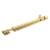 Polished Brass Straight Barrel Bolt - 250 x 40mm