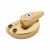 uPVC/Timber 10mm Narrow Back Keep Locking Fitch Sash Window Fastener - 65 x 10mm - Gold