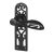Antique Black Cottage Latch Door Handles - 134 x 38mm