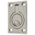 Rectangular Flush Ring Cabinet Pull Handle - 62 x 44mm - Satin Stainless Steel