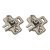 MODUL Cruciform Cabinet Mounting Plate - Expando - 0mm Spacing - Nickel Plated - Pair
