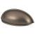 Millard Cabinet Cup Handle - 76mm Centres - Antique Pewter