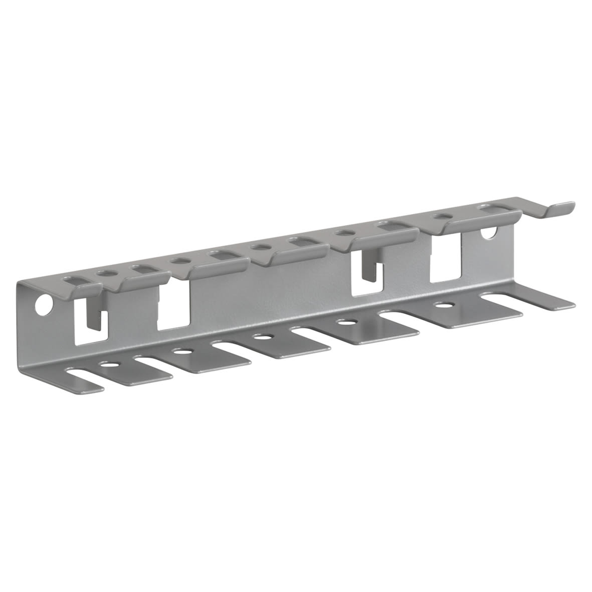 Garage Storage Top Track System - Multi Tool Holder for Storing Board - Grey
