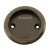 Round Screw Fixed Flush Handle - 63mm Diameter - Polished Black Nickel
