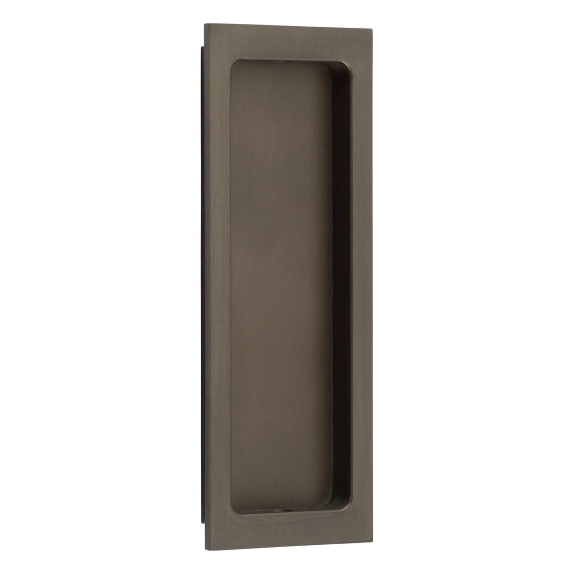 Rectangular Flush Pull Handle - 150 x 55mm - Dark Bronze