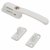 Craftsman Locking Casement Window Fastener - Reversible - White