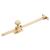 Budget Adjustable Screw Down Casement Window Stay - 10"/250mm Length - Pol Brass