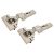 CLIP Top INSERTA Soft Close Cabinet Hinge - 110° - Half Overlay - Zinc Plated - Pair