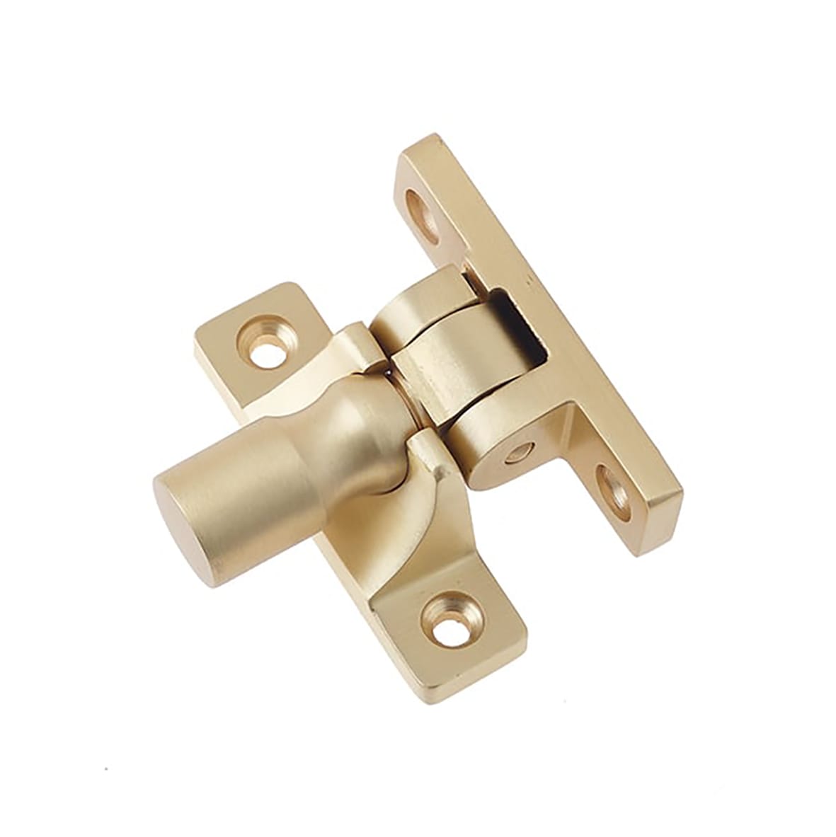 Brighton Sash Window Fastener - Pattern 1 - 55 x 15mm - Satin Brass