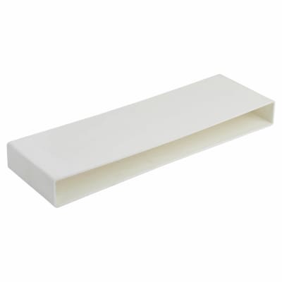 Flat Channel Connector - 300 x 25mm - White