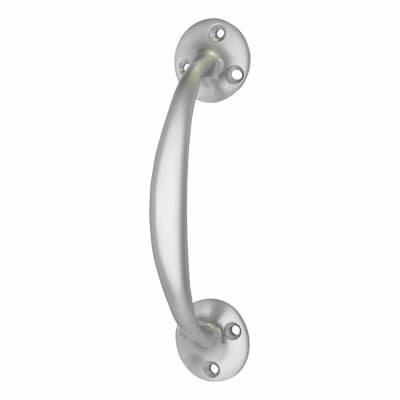 Victorian Satin Chrome Bow Door Pull Handle - Screw Fix - 150 x 35mm