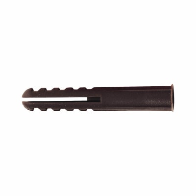 Plastic Wall Plug - 7 x 45mm - Brown - Pack of 100
