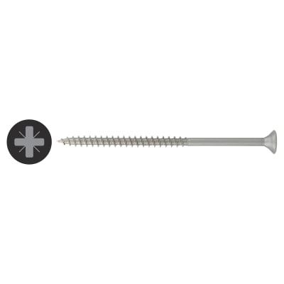 R2 Retinox Pozi Countersunk Wood Screws - 4.5 x 80mm - A2 Stainless Steel - Pack of 200