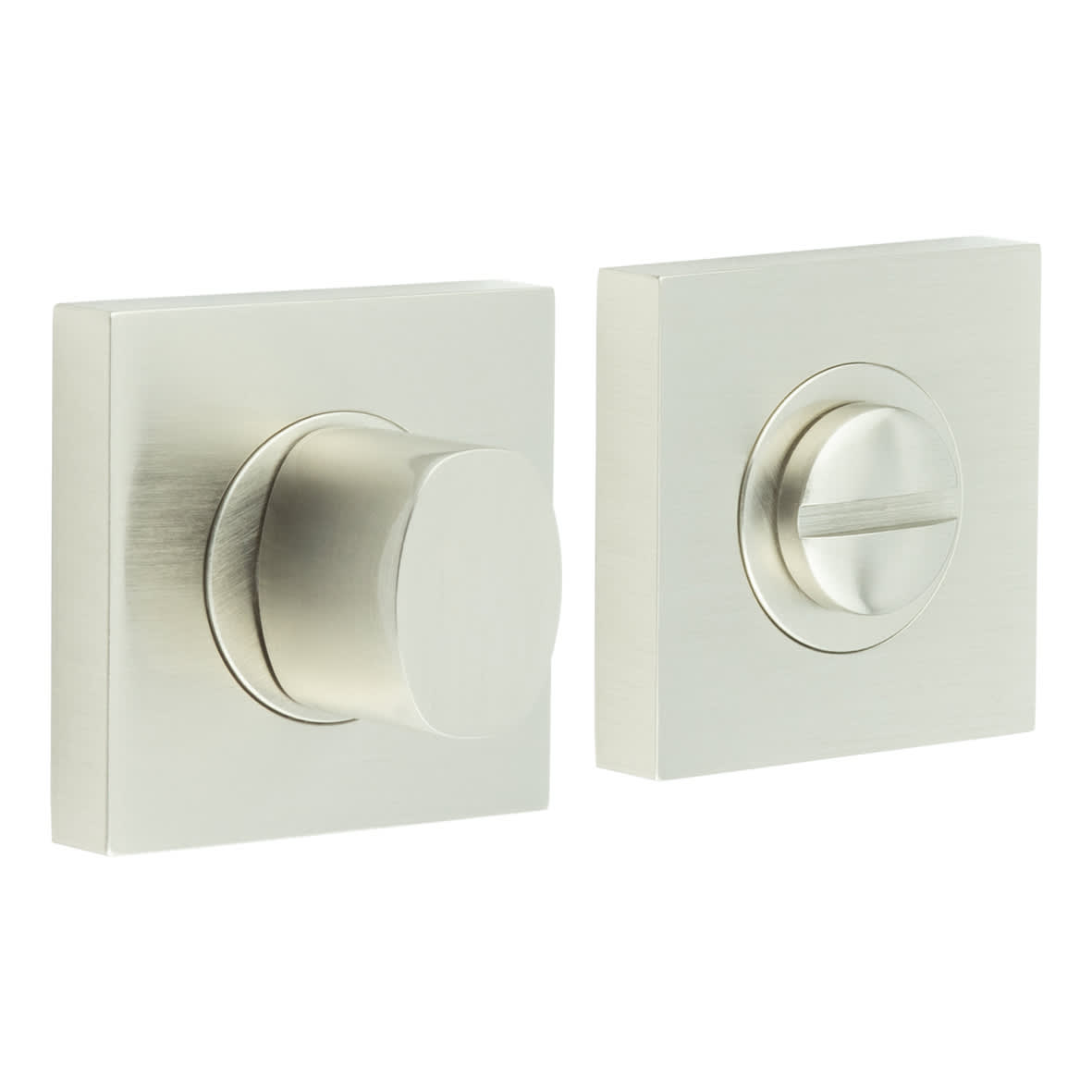 Inner 3 Turn & Release with Square Plain Rose - 52 x 52mm - Satin Nickel