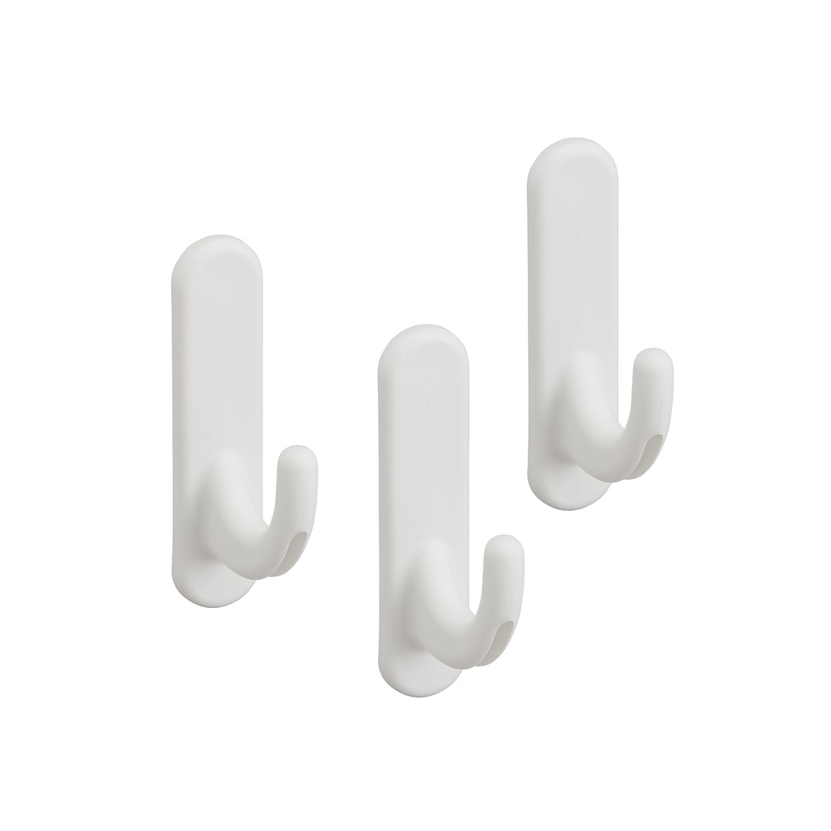 Top Track System - Curve Tool & Storage Board Hooks - 62 x 15 x 40mm - White - Pack of 3