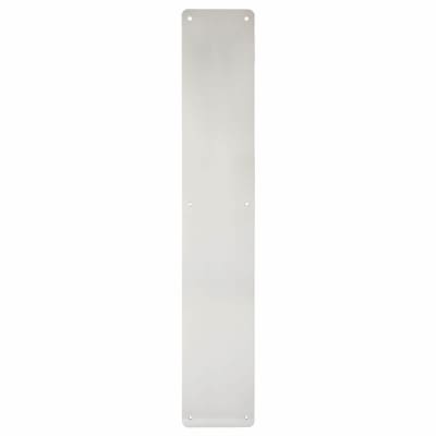 Aluminium Plain Finger Plate - 600 x 100 x 3mm - Satin Anodised