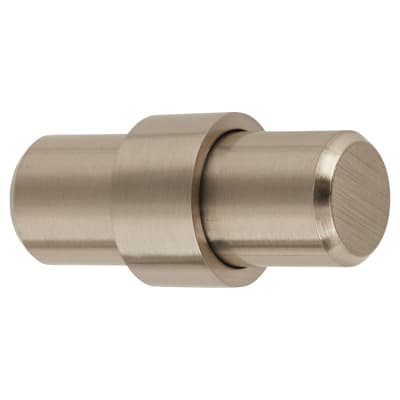Collared T-Bar Cabinet Knob - 60 x 32mm - Satin Stainless Steel