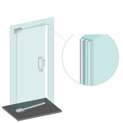 Glass Lip Seal Pack - Suits 8-14mm Glass - 2500mm Length - Pack of 3