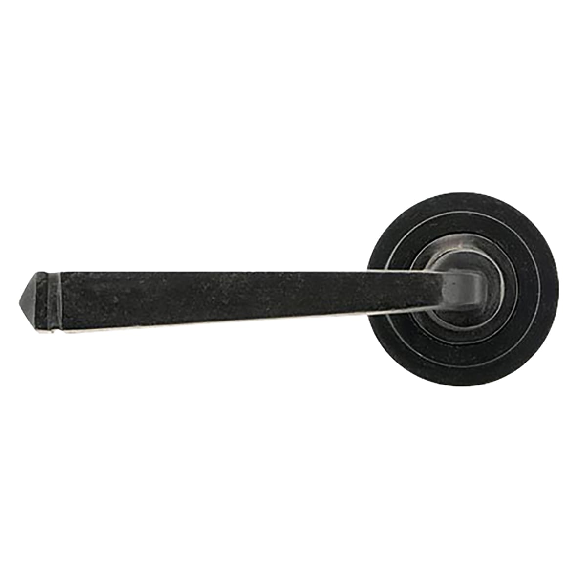 External Beeswax Door Handles on Round Art Deco Rose - Avon Range