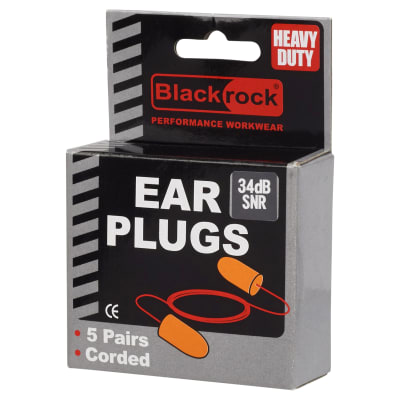 Foam Ear Plugs - Corded - 39dB SNR - 5 Pairs