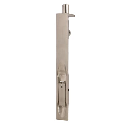 Lever Action Flush Bolt - 200 x 19mm - Satin Nickel