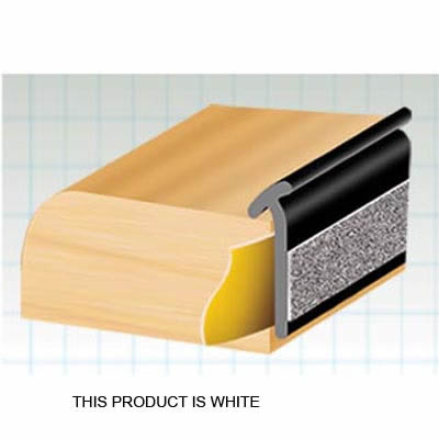 Lipped Glazing Tape - 1.8 x 12.8mm - 33m Length - White