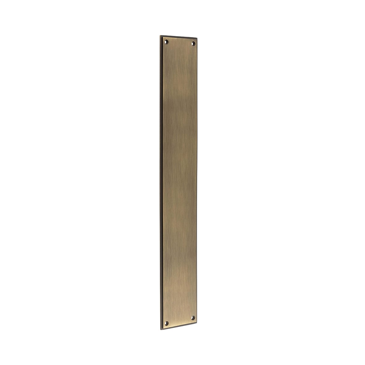 Solid Brass Finger Plate - 450 x 75 x 4mm - Antique Brass