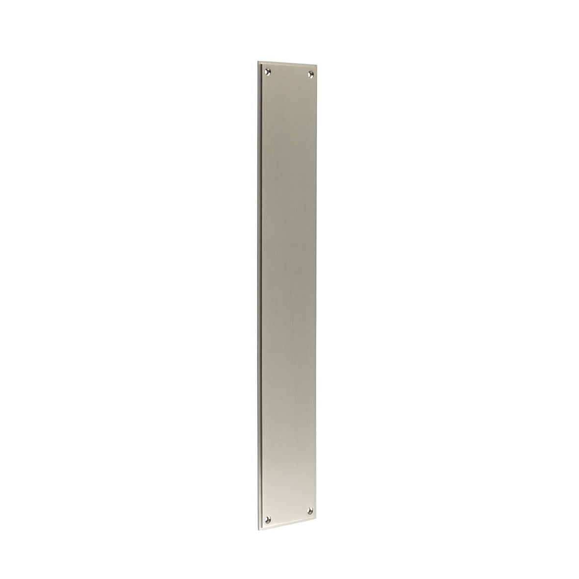 Solid Brass Finger Plate - 450 x 75 x 4mm - Satin Nickel