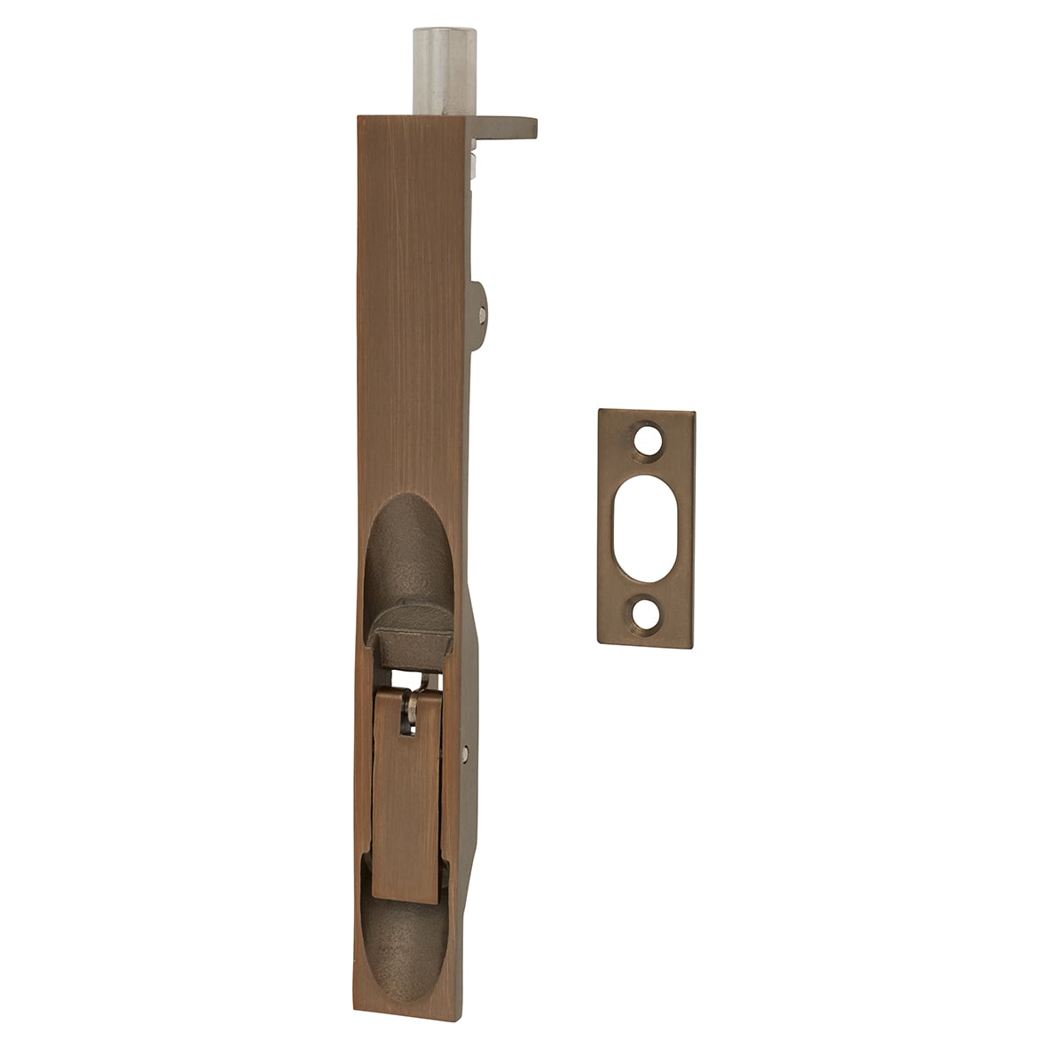 Lever Action Flush Bolt - 150 x 20mm - Fire Rated - Square - Antique Brass