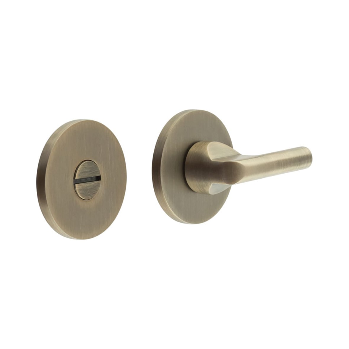 Bathroom Turn & Release - 54mm Diameter - Antique Brass