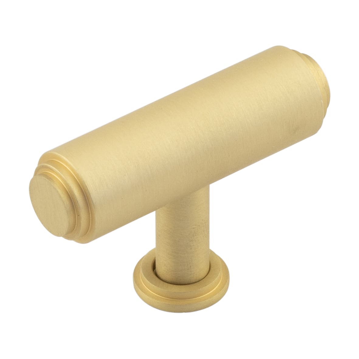 Belgrave T-Bar Cabinet Knob - 18mm Diameter - Satin Brass