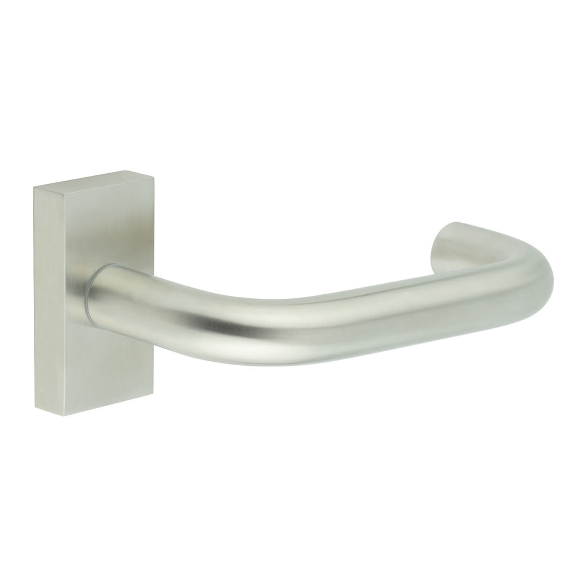 Satin Stainless Steel uPVC Multipoint Door Handles on Rectangular Rose - CR-106 Range