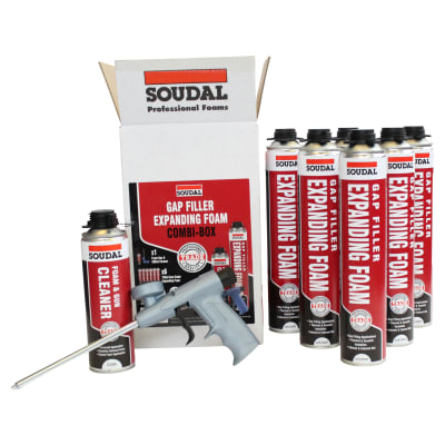 Gap Filler B3 Expanding Foam Complete Trade Pack - Gun Grade Kit - 750ml