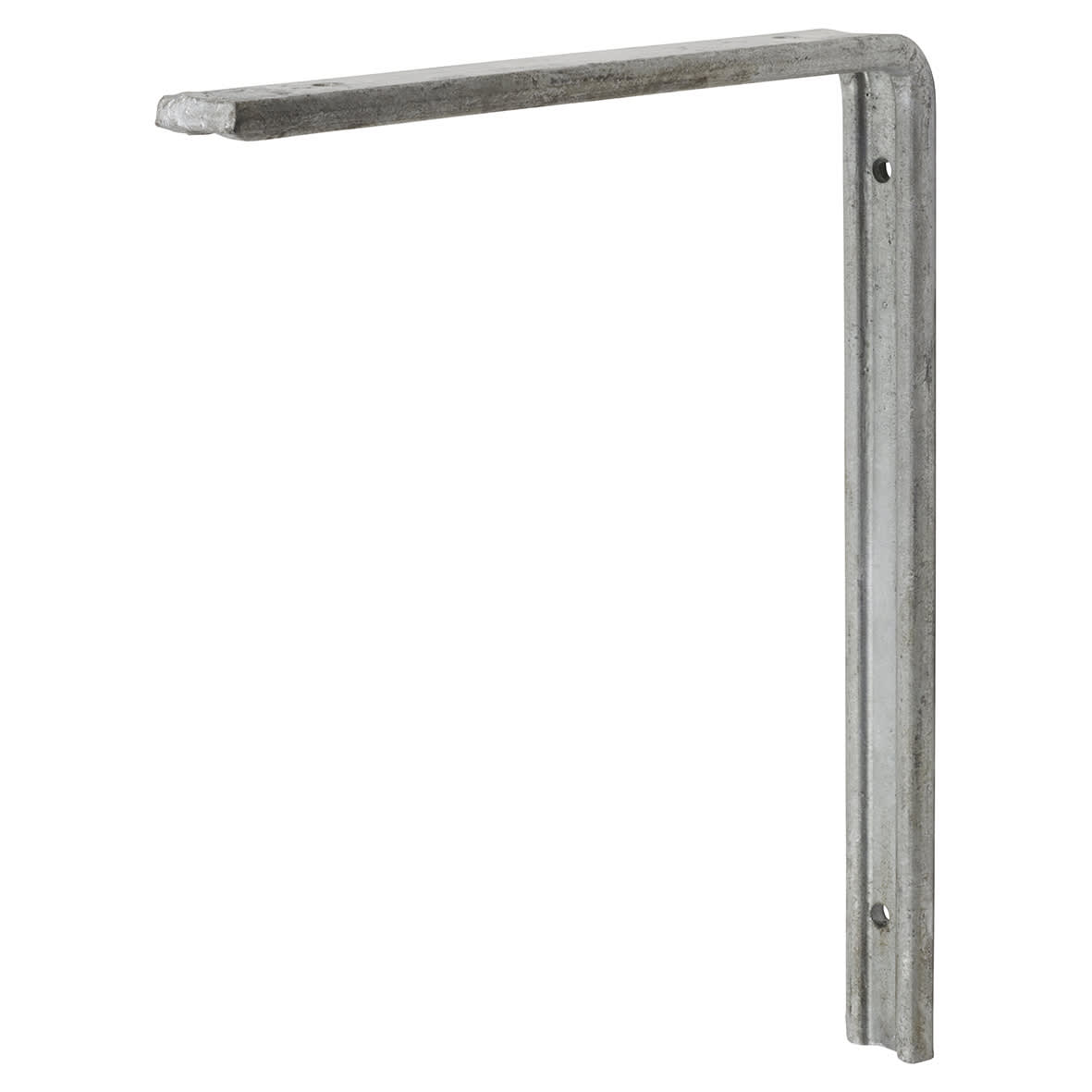 Fluted Steel Angle Shelf Bracket - 250 x 200mm - Galvanised - Pack of 5