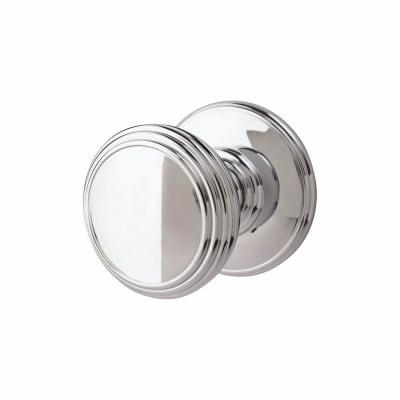 Polished Chrome Rimmed Mortice Door Knob - 70mm Rose Diameter - Delamain Range