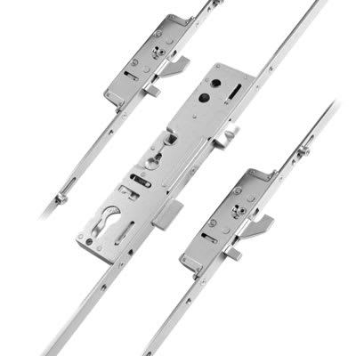 Lockmaster Multipoint Door Lock - 4 Roller 2 Hook & Anti Lift Pin - 35mm Backset - 92mm c/c