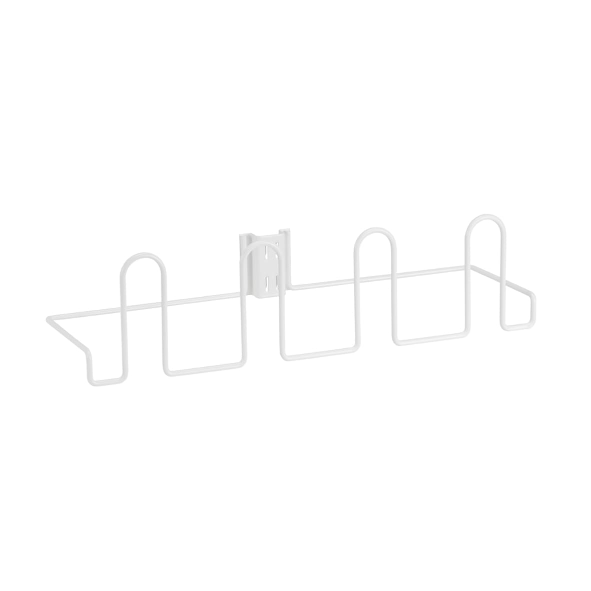Top Track System - Door & Wall Upright Shoe Rack - 435 x 432 x 113mm - White