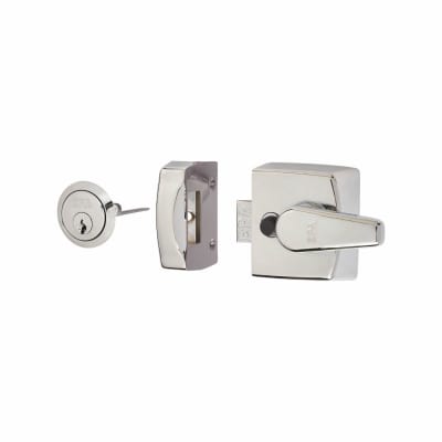 Replacement Nightlatch - 40mm Backset - Polished Chrome Case/Cylinder