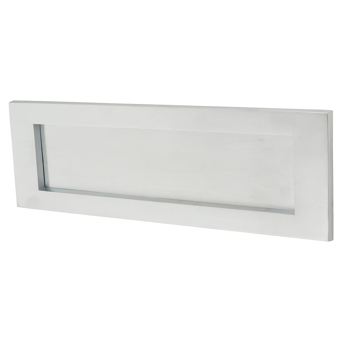 Marcus Letter Plate - 305 x 101mm - Satin Chrome
