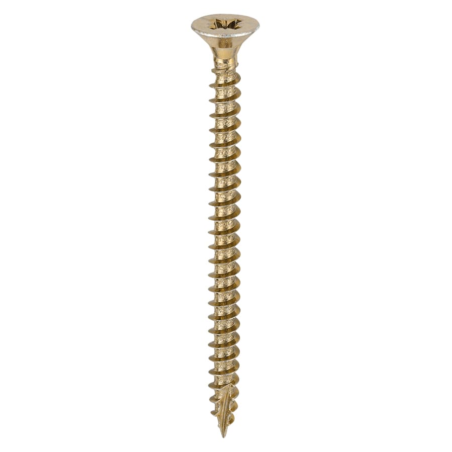 Classic Pozi Countersunk Wood Screws - 4.5 x 60mm - Yellow Zinc - Pack of 200