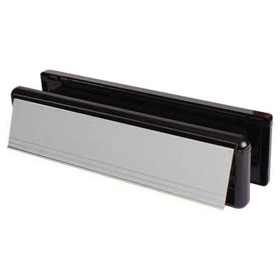 Seal Letter Plate - 304 x 70mm - Door Thickness 20-40mm - Satin Aluminium
