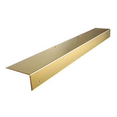 Solid Brass Angle Door Step - 750 x 100mm - Polished