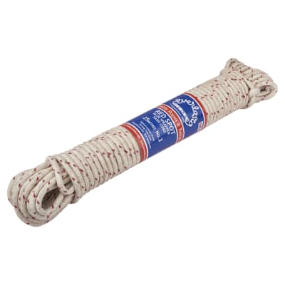 No.3 Red Spot Waxed Cotton Sash Window Cord - 6.5mm Diameter - 25m Knot