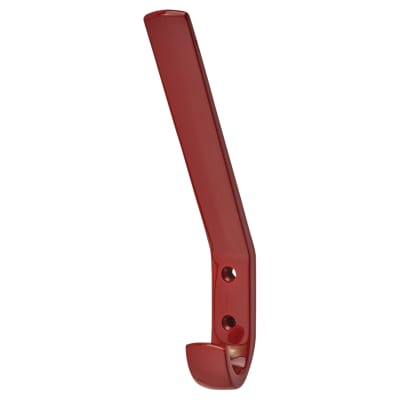 AR617A Nylon Single Hat & Coat Hook Face Fix - 164 x 20 x 35mm - Rouge Red