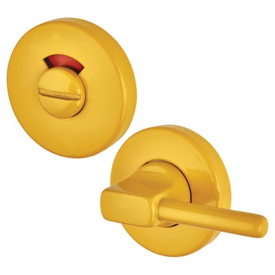 Nylon Disabled Bathroom Turn & Release - 52mm Diameter - Golden Yellow