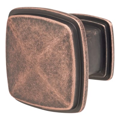Hadden Square Cabinet Knob - 31 x 31mm - Antique Copper