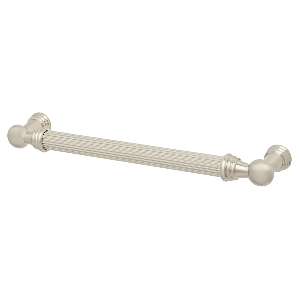 Whitby Lines 10mm T-Bar Cabinet Pull Handle - 160mm Centres - Satin Nickel