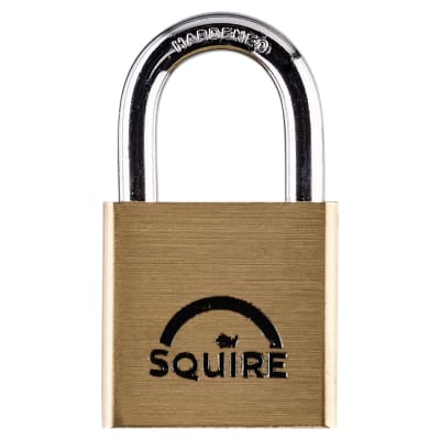 Lion Open Shackle Padlock - 30mm Body - 19.5 x 16.5mm Shackle - Brass